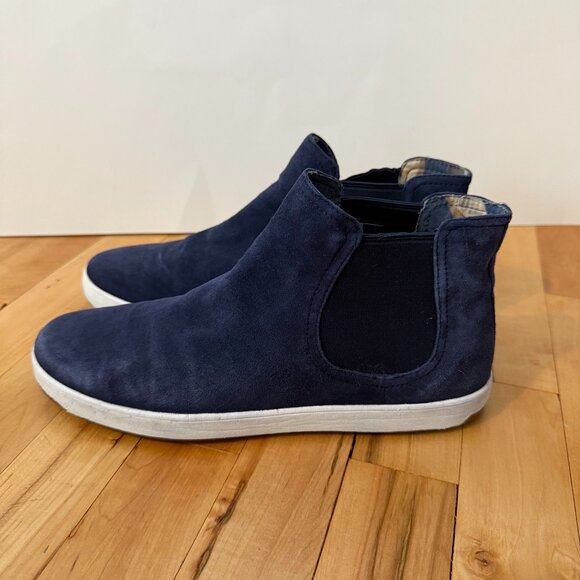 Tommy Bahama Women's Suede Cove Palms Relaxology Ankle Bootie Navy Size 10‎ - Picture 1 of 9